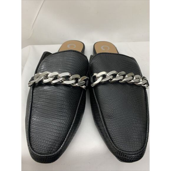 Journee Collection Black Mules Slip On Womens 9 New Flats - Picture 2 of 6